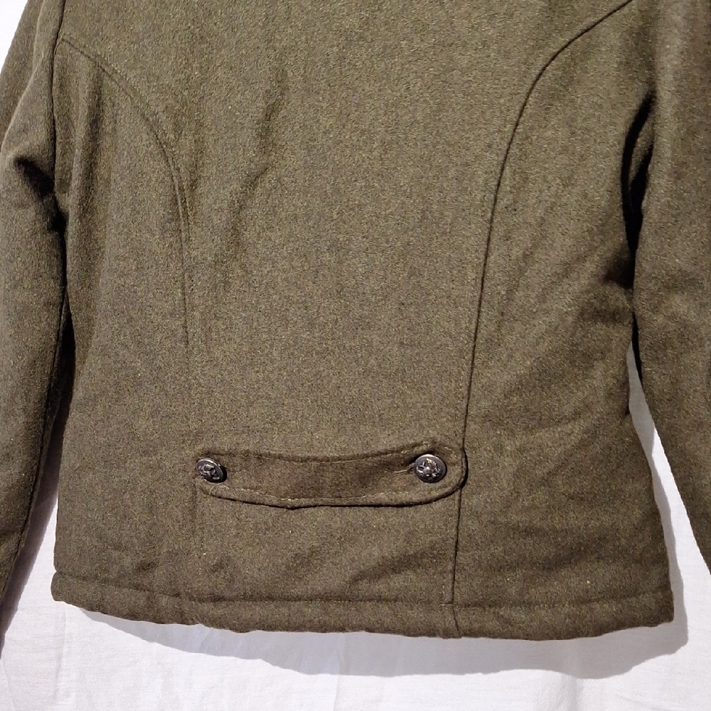 Wool Double-Breasted Pea Coat, Cropped, Members brand Sz 8 NWOT - Picture 10 of 12